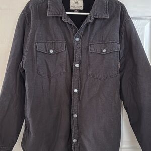 Legendary Whitetails Men's Brown Button-Front Shirt Jacket